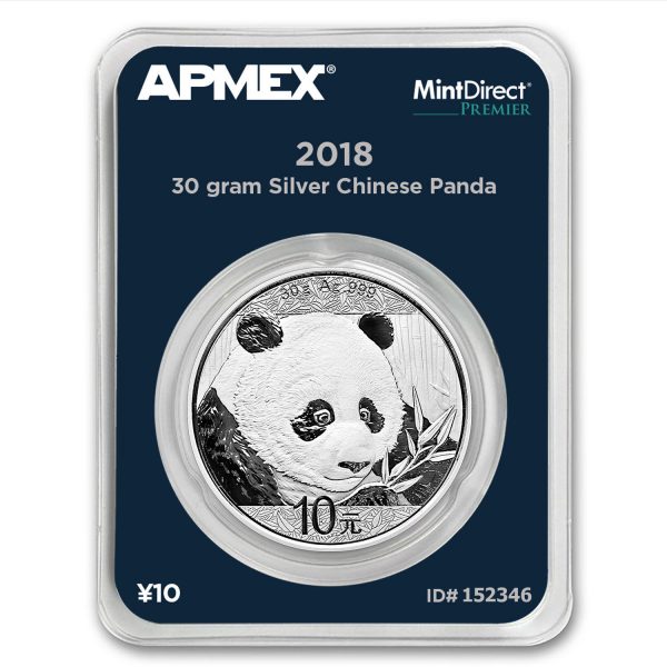 2018 China 30 Gram Silver Panda (MintDirect Premier Single)